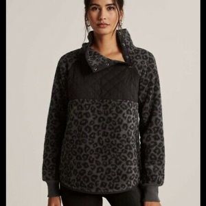 Asymmetrical Snap-Up Fleece